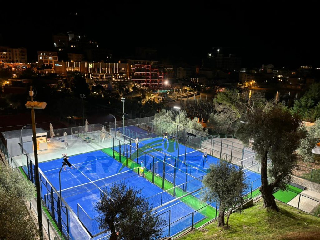 Montenegro Padel Court;
European Padel Court;
Super Panoramic Padel Court;
FUll Panoramic Padel Court;
professional Padel Court;
Chinese Padel Court Manufacturer
